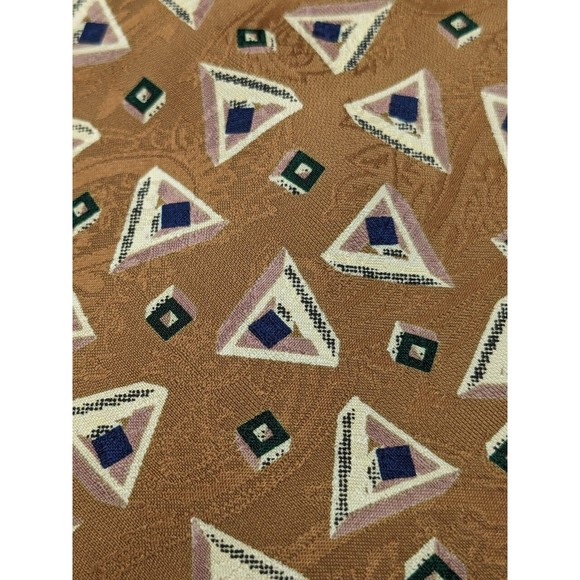 Boulder Trading Group Men’s Neck Tie 100% Silk Abstract Geometric Multicolor - Picture 4 of 5